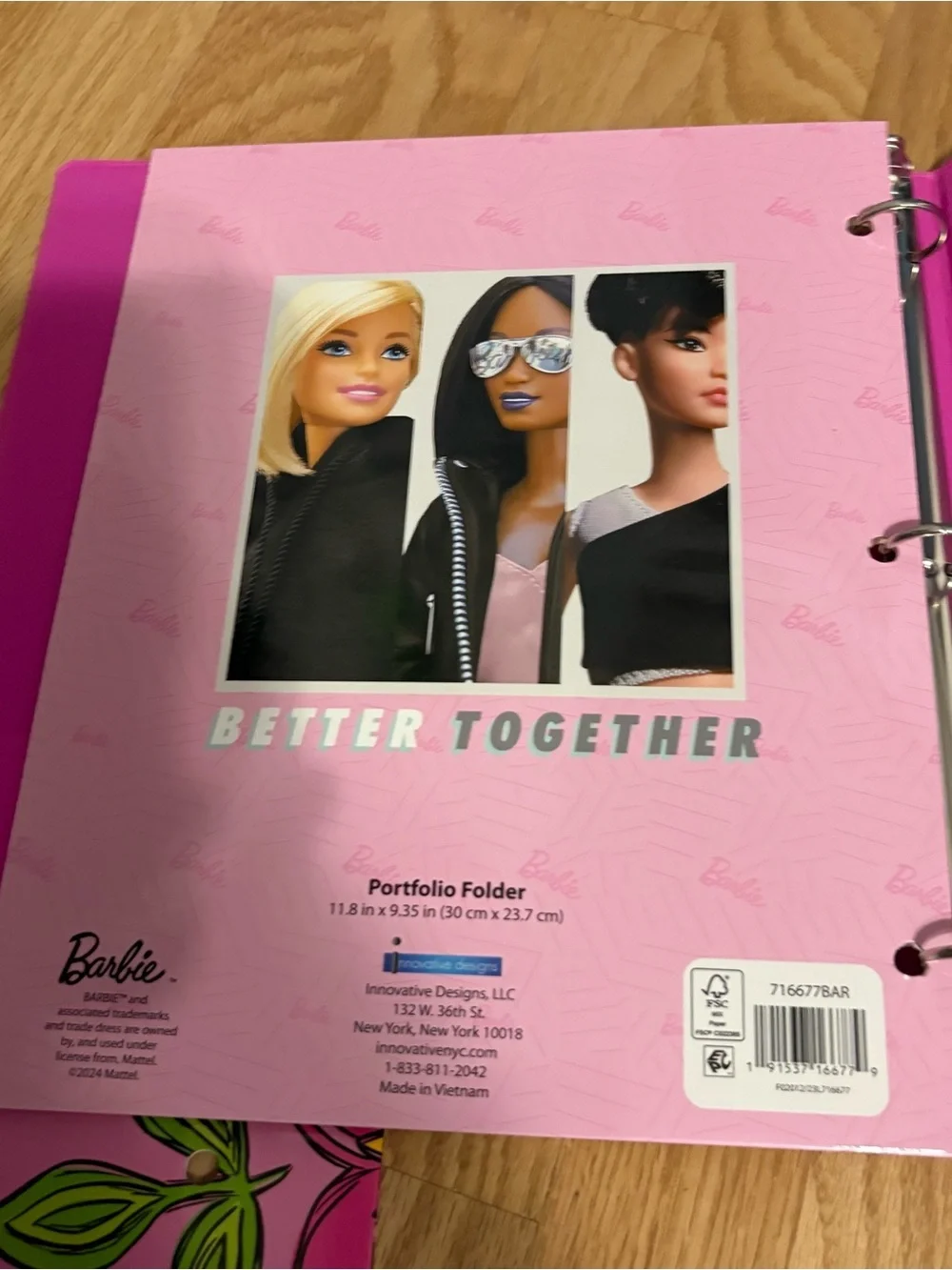 Disney Adventure Gals Folder Pink 3 Ring Binder Barbie Folder Bundle NEW